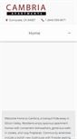 Mobile Screenshot of cambriasunnyvale.com